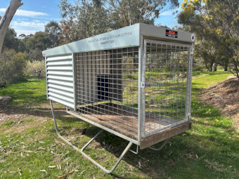 Dog Kennel- Raised Run Kennel, Single Bay
