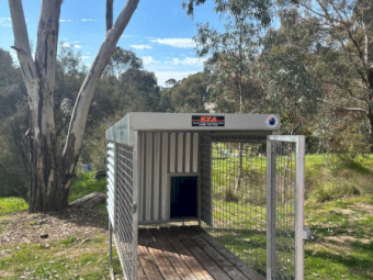 Dog Kennel- Raised Run Kennel, Single Bay