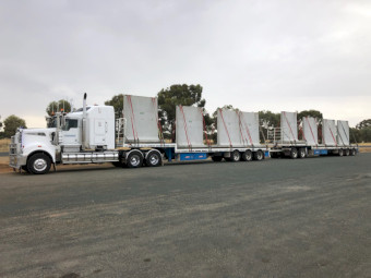 2.5m high L-Block Retaining Walls x 2.4m long x 1.0m wide