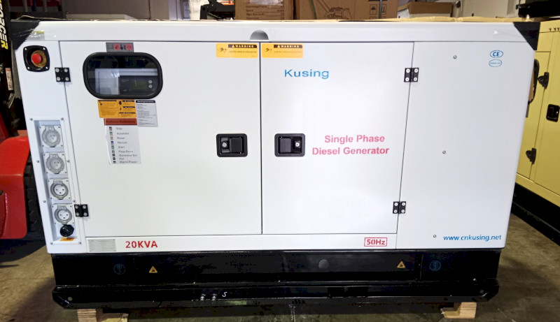 20kVA Isuzu Powered Diesel Generator 83.3 Amps 240V Single Phase