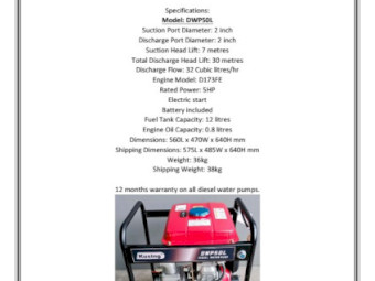 Diesel Water Transfer & Trash Pumps - From $890