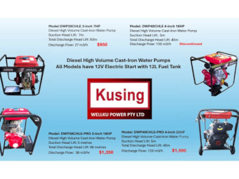 High Volume Cast Iron Diesel Water Pumps - From $950