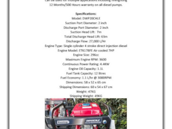 High Volume Cast Iron Diesel Water Pumps - From $950