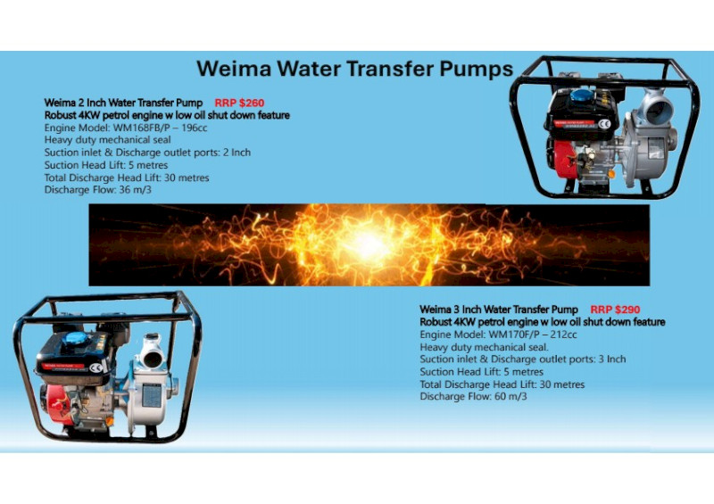 2 & 3 Inch Water Transfer Pumps - From $260