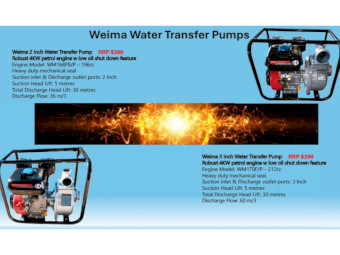 2 & 3 Inch Water Transfer Pumps - From $260