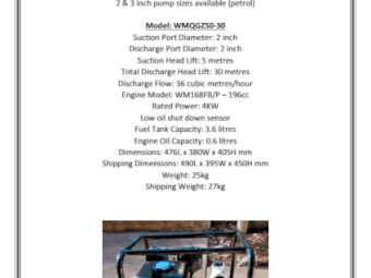 2 & 3 Inch Water Transfer Pumps - From $260