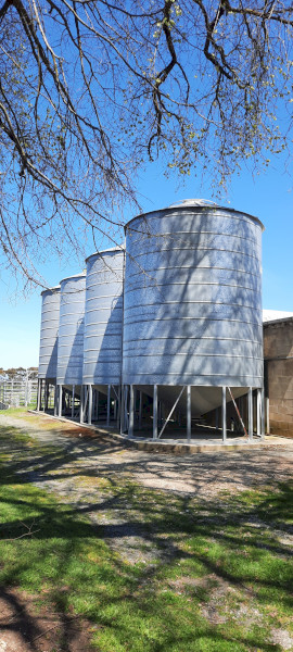3 x Sherwell Ahrens Grain Silos – 54m³