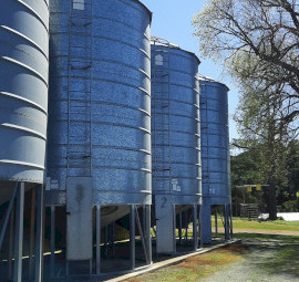 3 x Sherwell Ahrens Grain Silos – 54m³