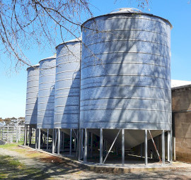 3 x Sherwell Ahrens Grain Silos – 54m³