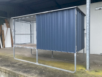 Raised Dog Kennel x 2