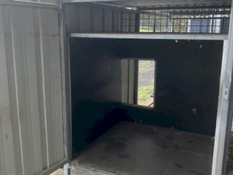 Raised Dog Kennel x 2