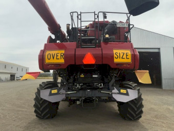 2018 Case IH 7240 Header with 2018 Macdon FD145 Flex Draper Front