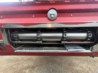 2018 Case IH 7240 Header with 2018 Macdon FD145 Flex Draper Front