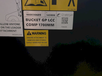Challenge 1700mm General Purpose LCC Bucket