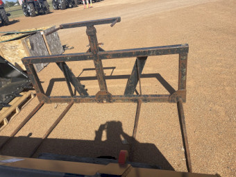Used large hay bale forks, Euro hitch