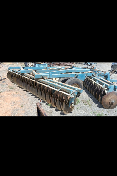  Heavy-duty Bonel Agricultural offset disc harrow, made in Bundaberg, Queensland.