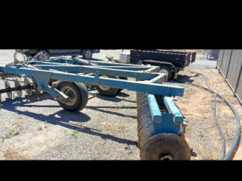  Heavy-duty Bonel Agricultural offset disc harrow, made in Bundaberg, Queensland.