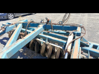 Heavy-duty Bonel Agricultural offset disc harrow, made in Bundaberg, Queensland.