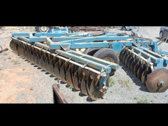  Heavy-duty Bonel Agricultural offset disc harrow, made in Bundaberg, Queensland.