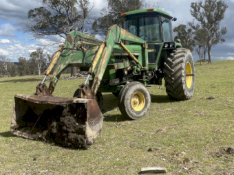 John deere 4040 with a loader 