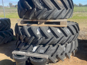 Rear Duals 480/80R50 Wheel Assembly