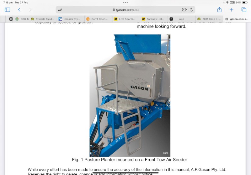 WANTED Small Seeds Box to suit a Gason Seeder