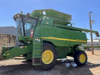 2003 John Deere 9750 STS Header with 936D Draper Front & Trailer