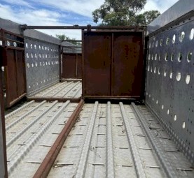 40’ 2 deck alloy stock crate