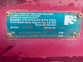Stoodley 4x2 A Trailer