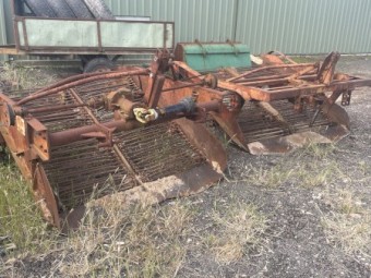 2x double row potato diggers