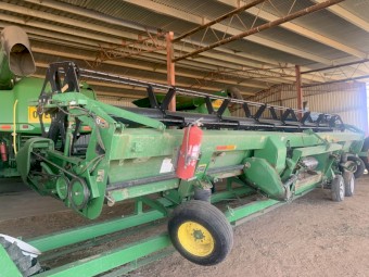 2002 John Deere 9750STS with 936D & Finger Wheel Fronts