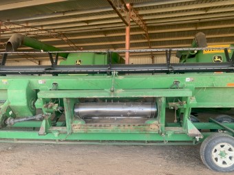 2002 John Deere 9750STS with 936D & Finger Wheel Fronts