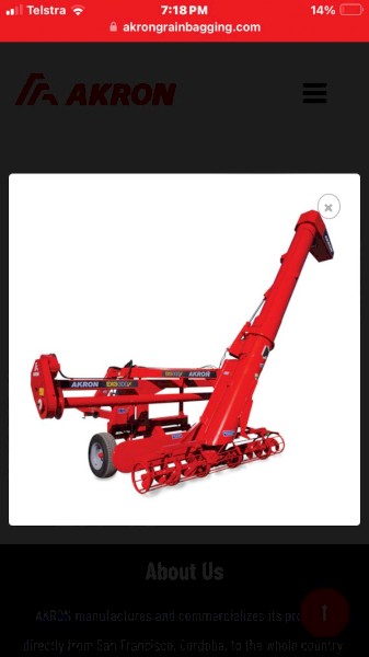 Akron EXG 300 Grain Bag Unloader