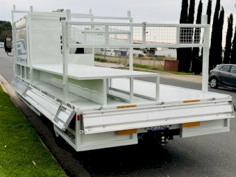 2020 Isuzu FRR500 Concrete Setup Truck