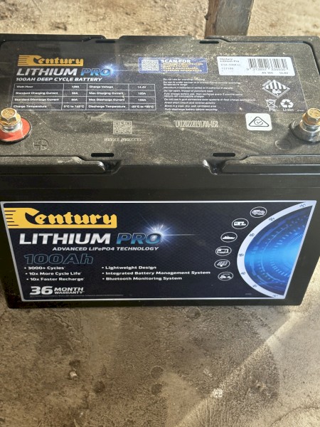 Century Lithium Pro Advanced 100AH Battery