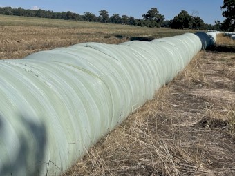 Sausage Wrapped composted silage
