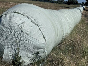 Sausage Wrapped composted silage