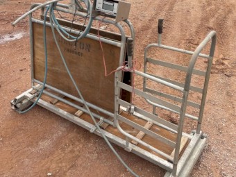 Hecton Stock Worker with Ruddwieigh Scales & Weigh Crate