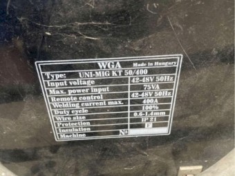 Unimig 400 welder