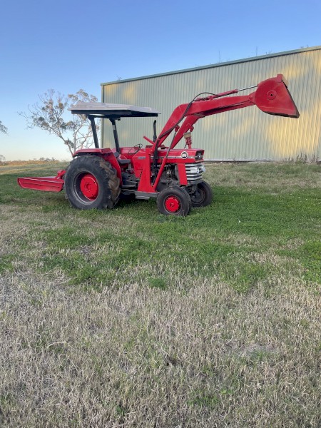 Massey Ferguson 165 loader slasher 