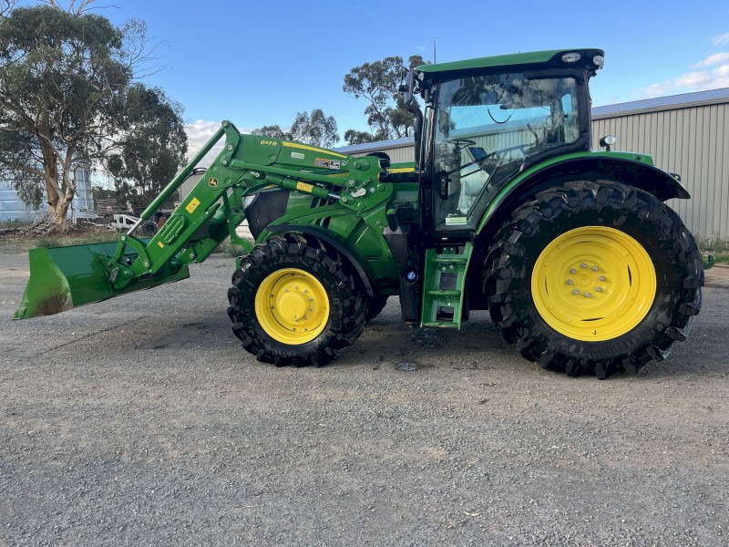 2020 John Deere 6155R with 643R Loader
