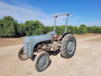 Massey ferguson te20 bin trailer tow tractor