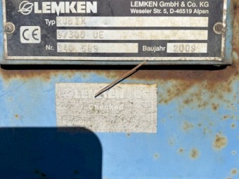 2009 Lemken Rubin 9 Speed tiller