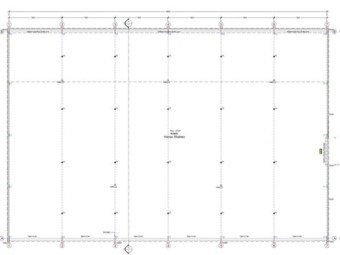 48m X 30m Shed Frame