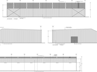 48m X 30m Shed Frame