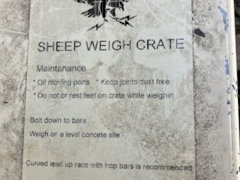 Sheep Weighing Crate