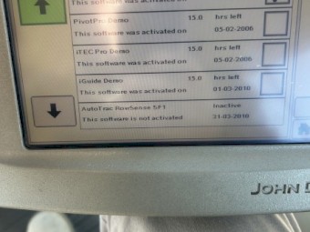 John Deere 2600 display